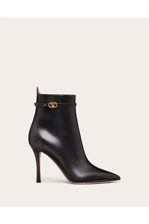 tan-go ankle boot in calfskin leather 100 mm