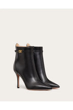 tan-go ankle boot in calfskin leather 100 mm