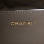 Suede Quilted Small Chanel 25 Handbag Dark Grey