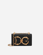 Dolce & Gabbana DG Girls Leather Phone Bag Black