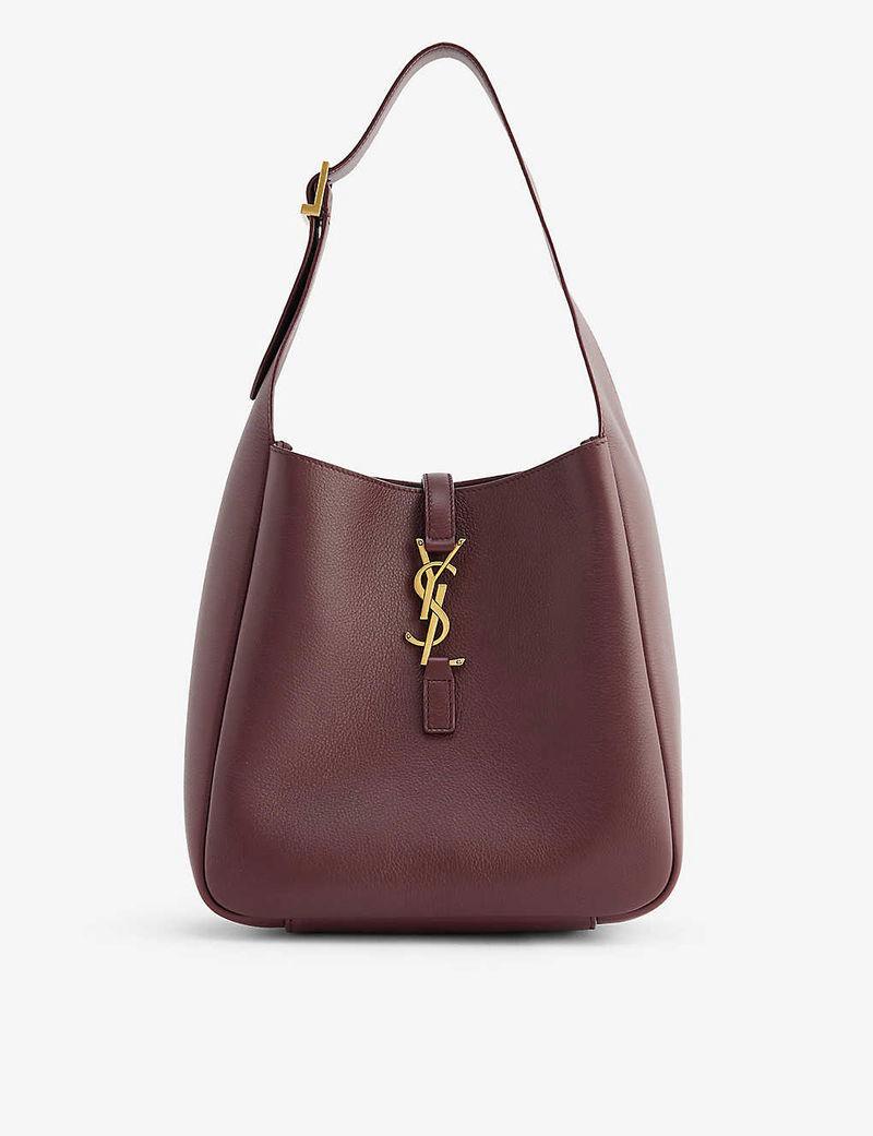 LE 5 À 7 supple small IN GRAINED LEATHER