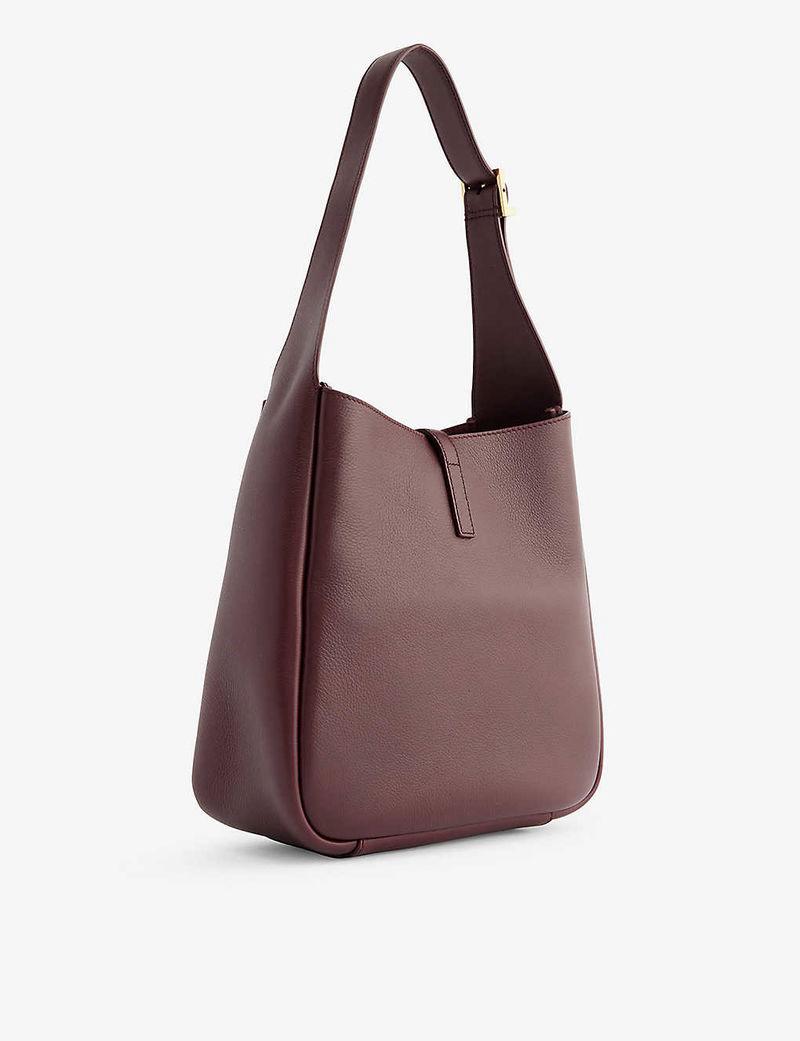 LE 5 À 7 supple small IN GRAINED LEATHER