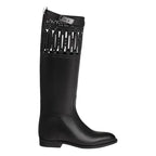 Jumping leather riding boots