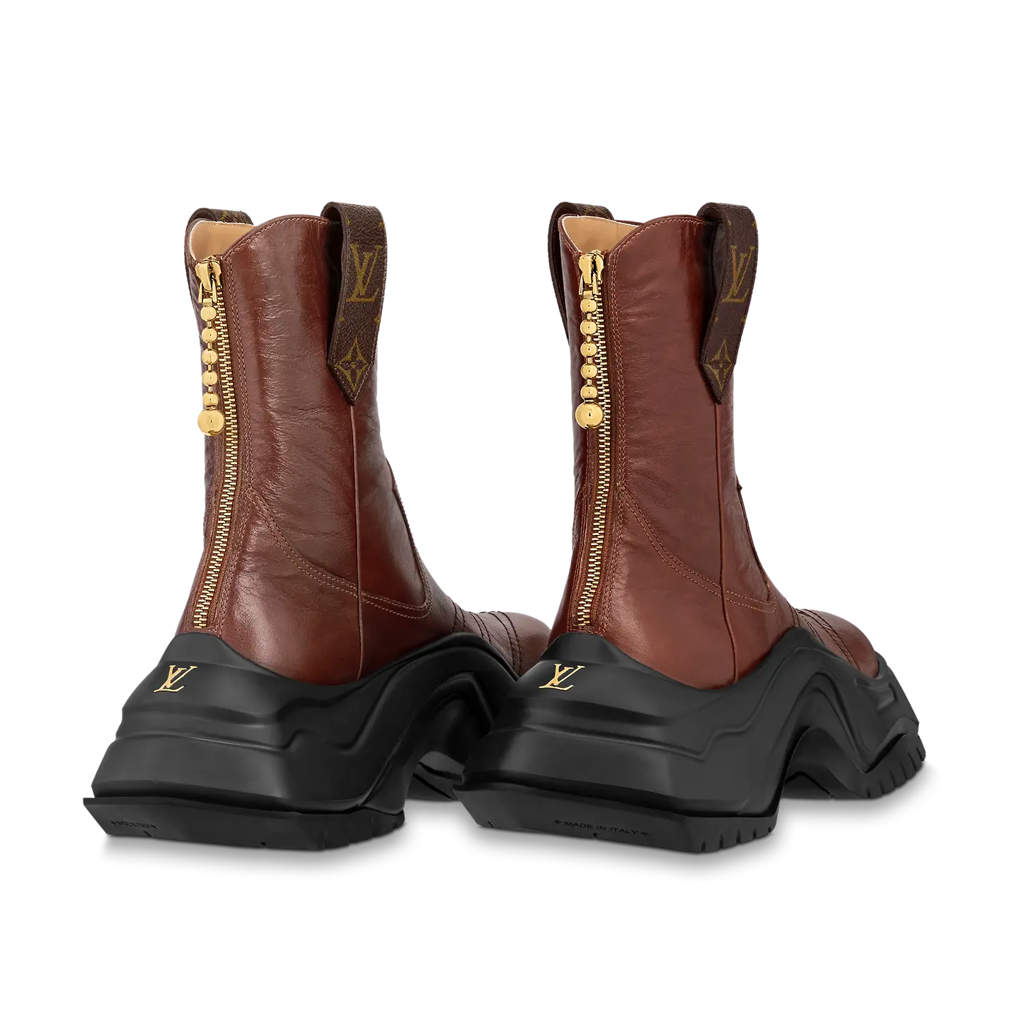 LOUIS VUITTON BOOTS SHOES LEATHER MONOGRAM LV LOGO 1ABHSQ